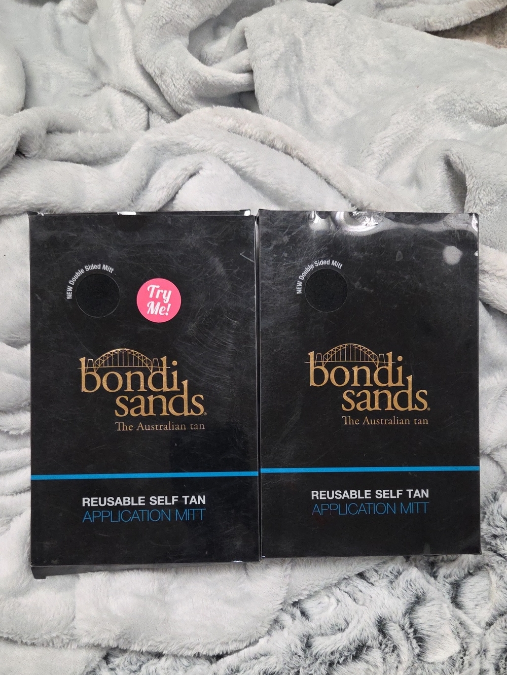 2 Bondi Sands Black and Reusable Self Tan Mitt Duo